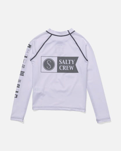 Alpha Ls Rashgaurd Kids - White