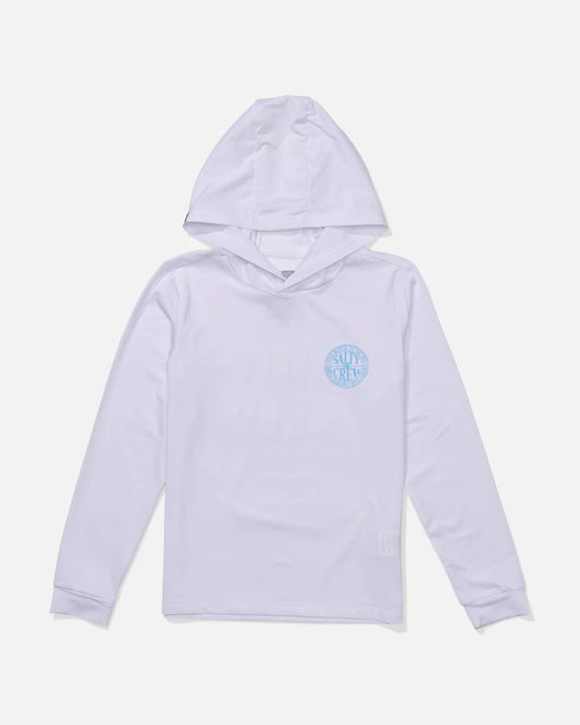 Global Hood Sunshirt Kids - White/Slate