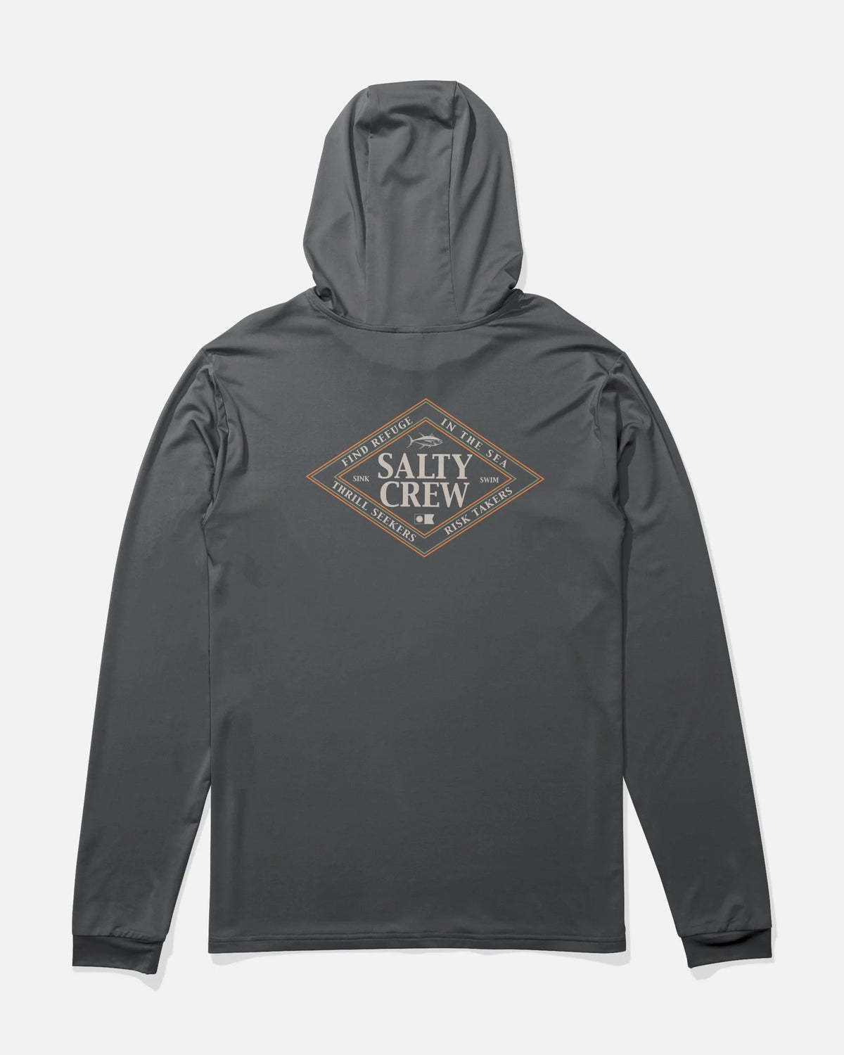 Iconic Boys Hood Sunshirt - Charcoal
