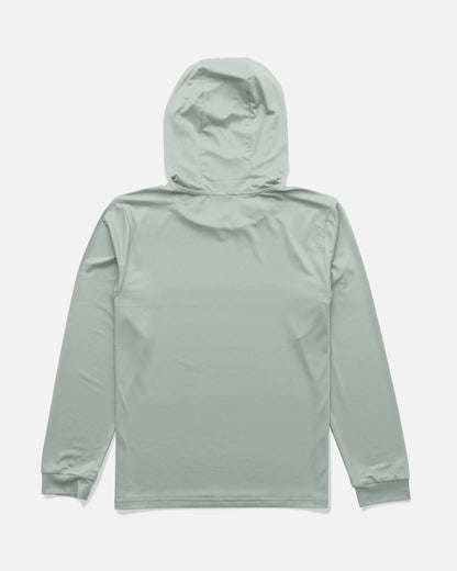 Rail Boys Hood Sunshirt - Aqua Grey