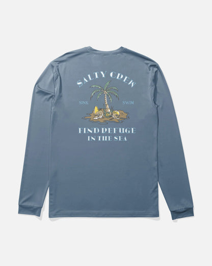 Deserted Boys Long Sleeve Sunshirt - Captains Blue