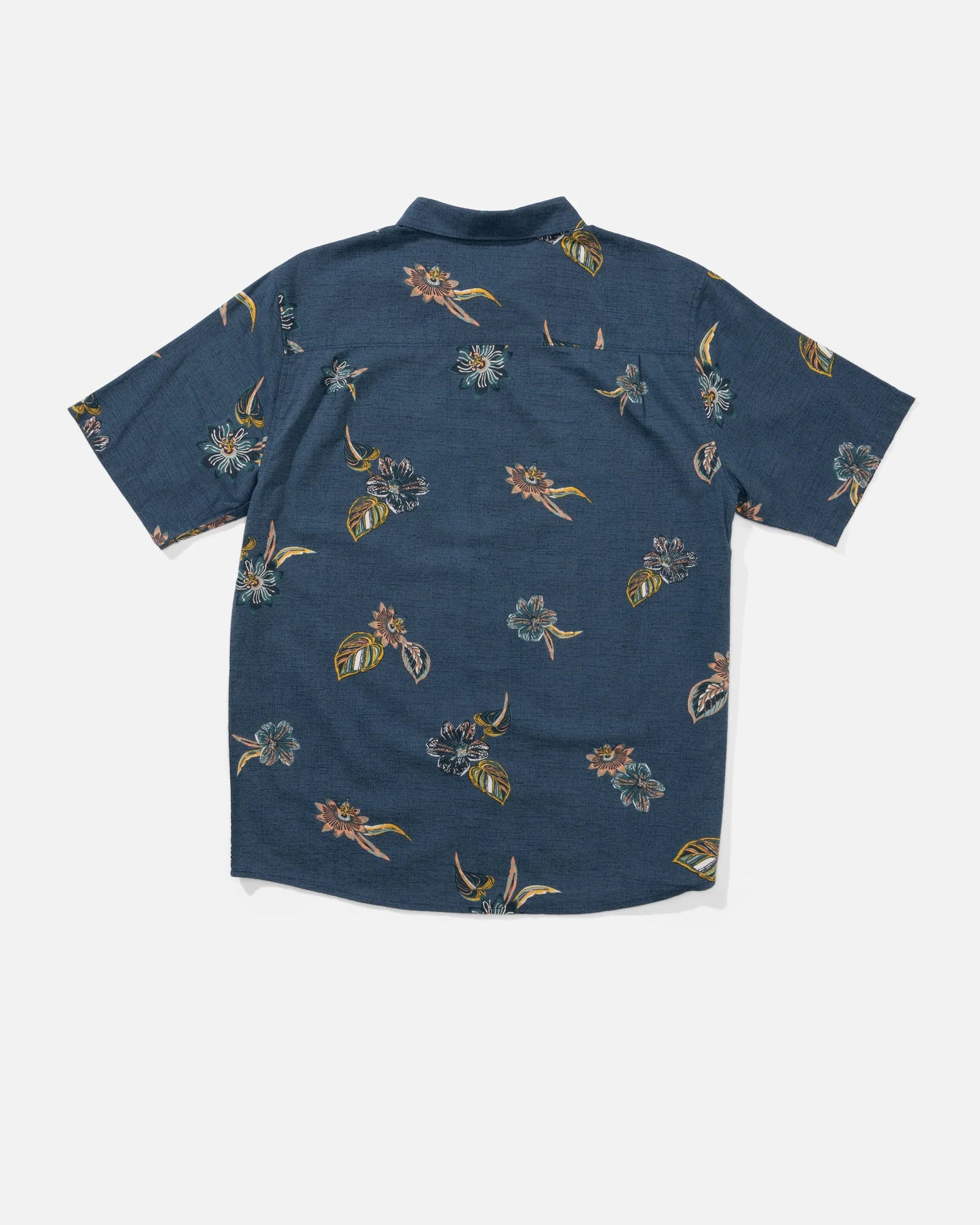 Session Button Up - Channel Blue