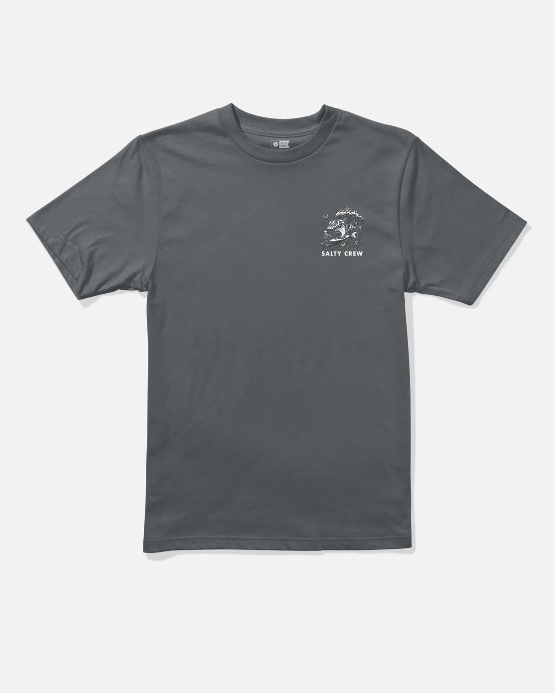 Surf Shark Boys Tee - Charcoal
