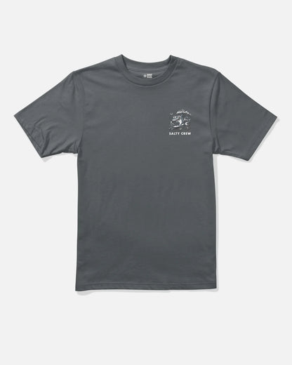 Surf Shark Boys Tee - Charcoal