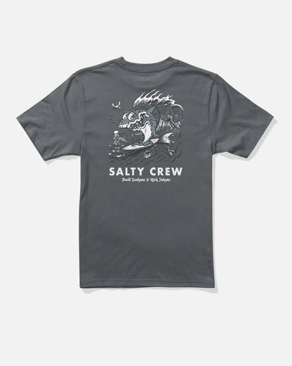Surf Shark Boys Tee - Charcoal