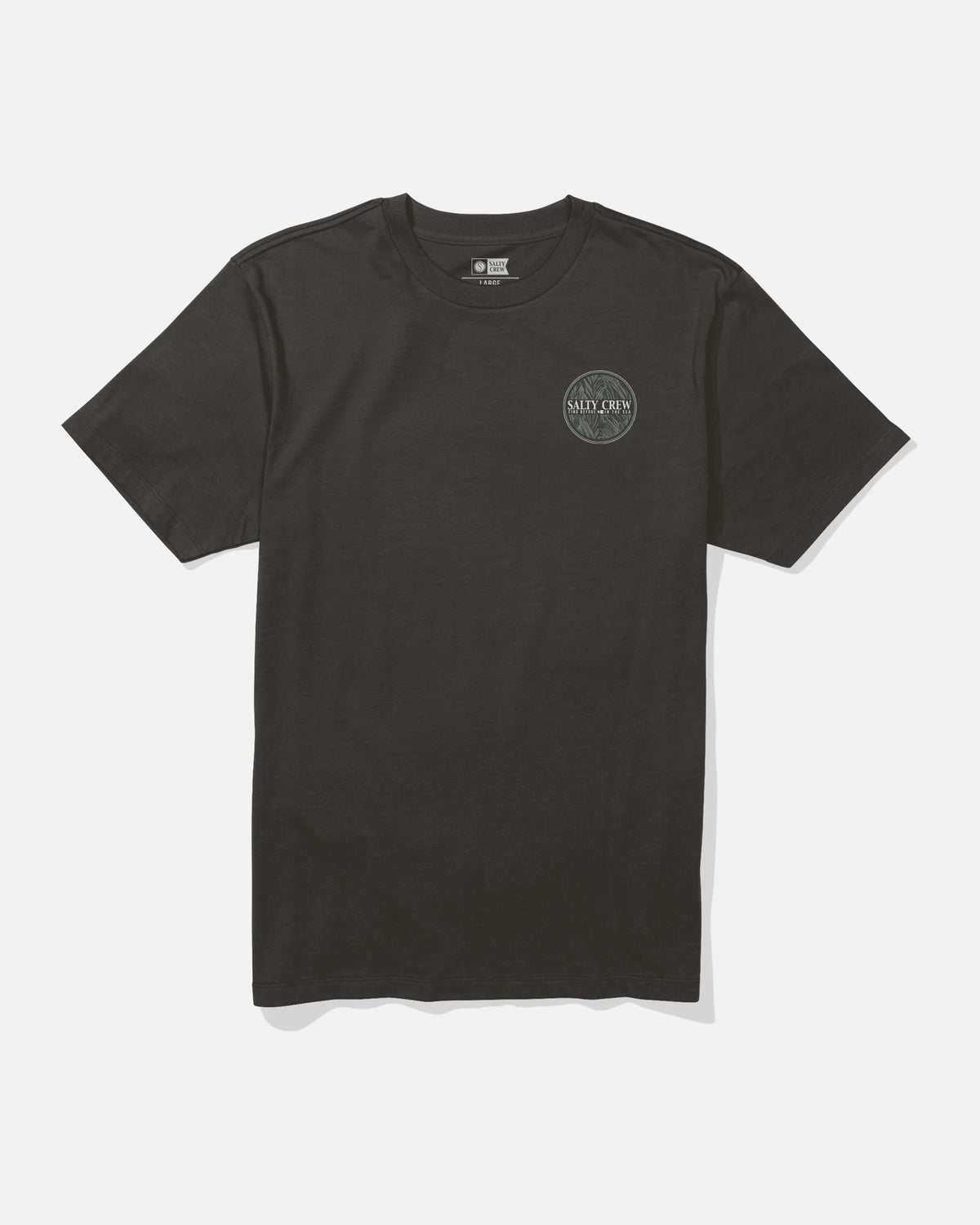 Split Fill Crew Tee - Black