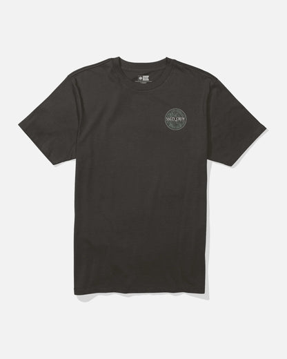 Split Fill Crew Tee - Black