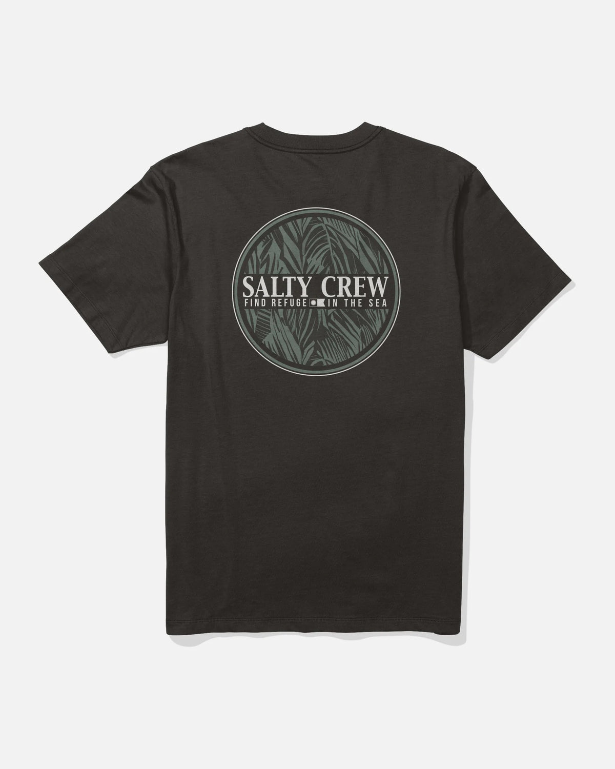 Split Fill Crew Tee - Black