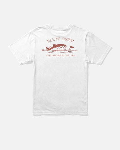 Peeked Boys Tee - White