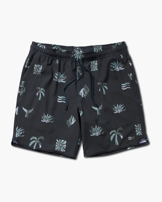 Lowtide Elastic Boardshort Black Multi