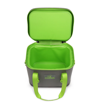 30 Can Tech Cooler- Charcoal/Green