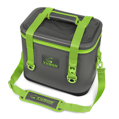 30 Can Tech Cooler- Charcoal/Green