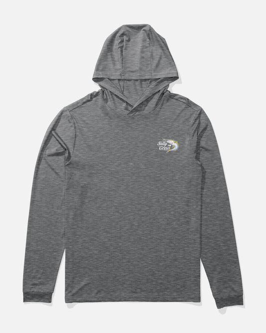 Yellow Tailed Hood Sunshirt - Charcoal Heather