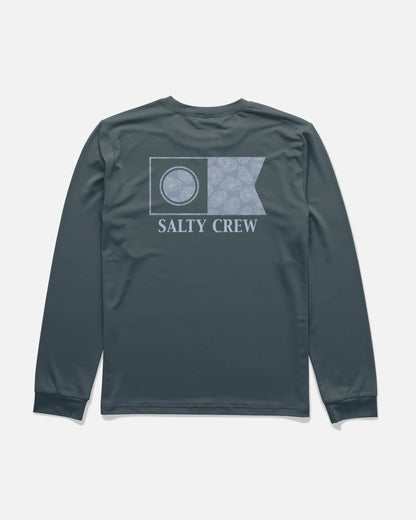 Flagship Fill Boys Long Sleeve Sunshirt - Navy