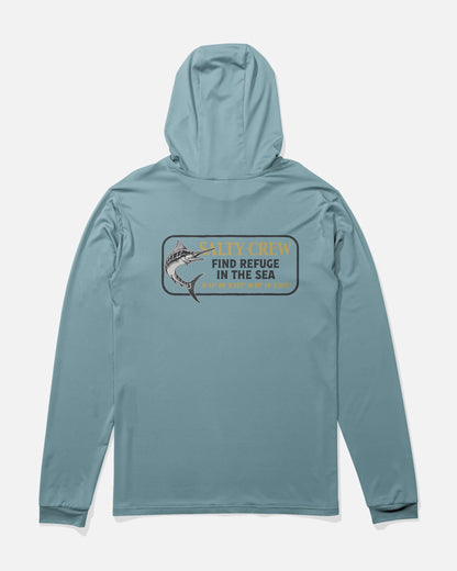 Coordinates Hood Sunshirt - Hitch Blue