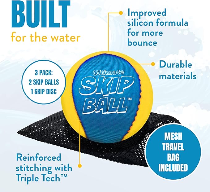 Activ Life The Ultimate Skip Ball - Yellow/Cyan