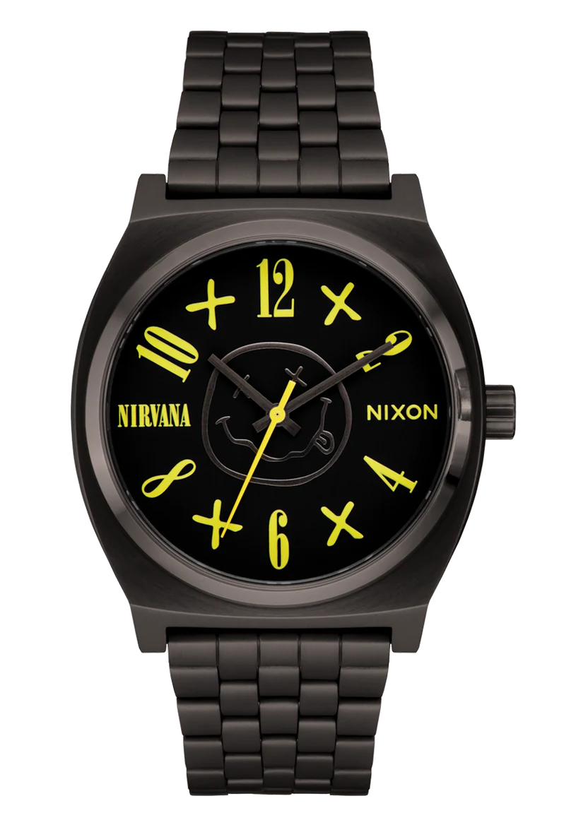 Nirvana Time Teller - Black Nirvana Smiley Face