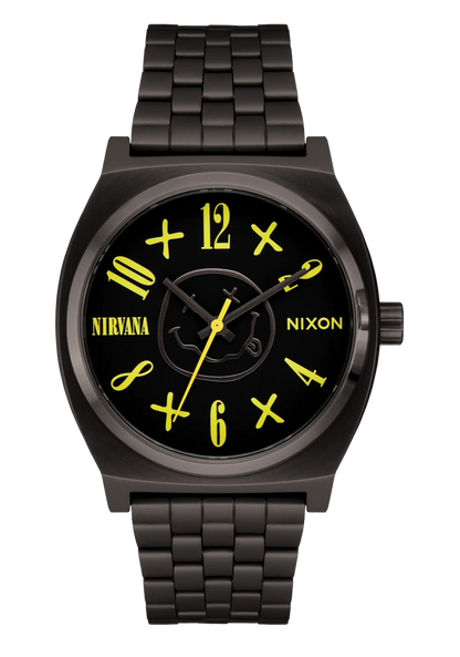 Nirvana Time Teller - Black Nirvana Smiley Face