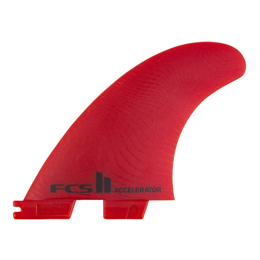 FCS II Accelerator Tri Fins RED