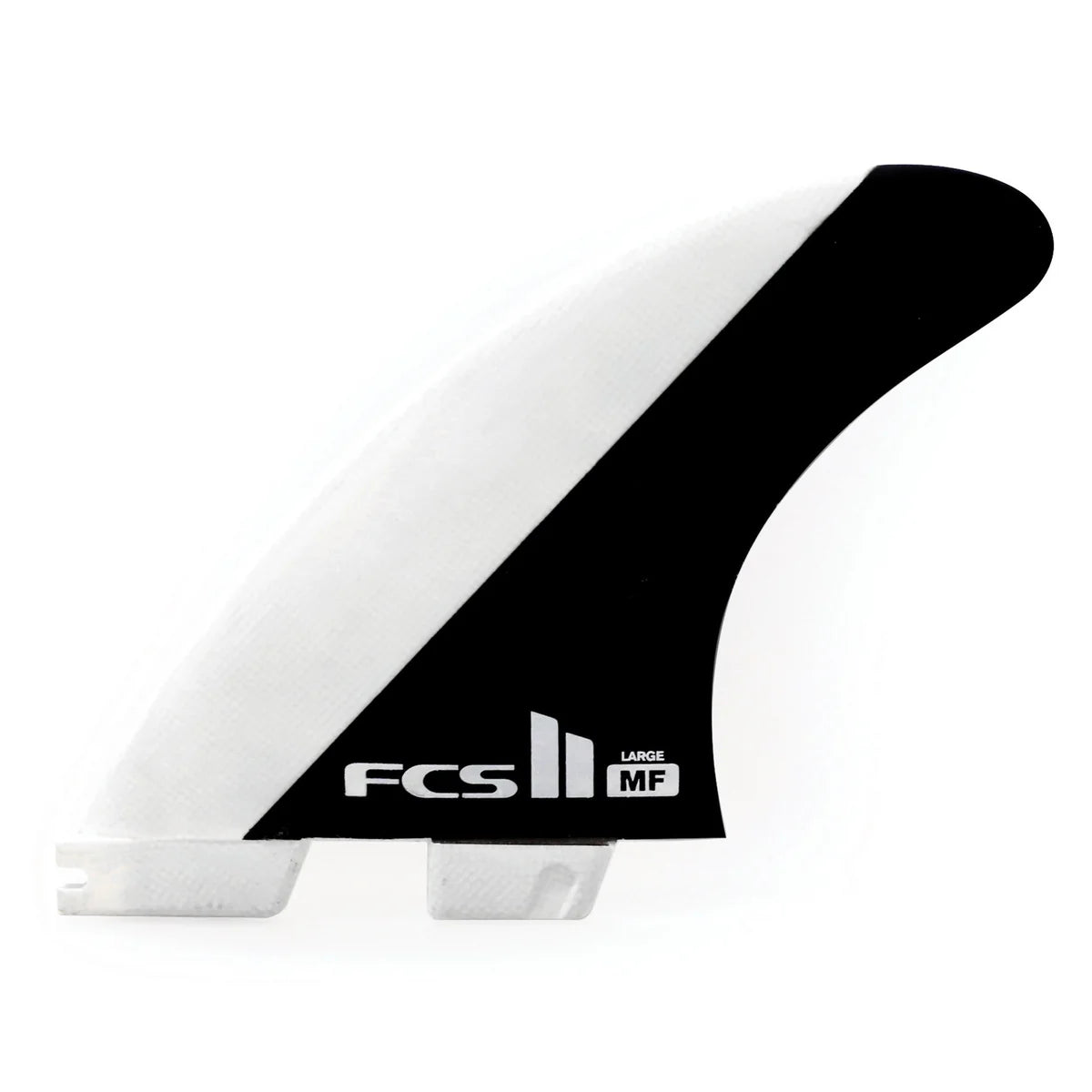 FCS II Mick Fanning Tri Fins BLK/WHT Large