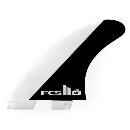 FCS II Mick Fanning Tri Fins BLK/WHT Large