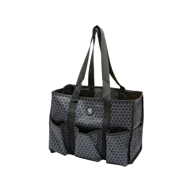 8 Pocket Tote - Black Honeycomb