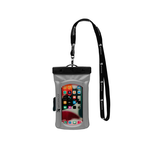 Float Phone Dry Bag with Arm Band - Grey