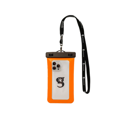 Waterproof Large Phone Dry Bag - Orange