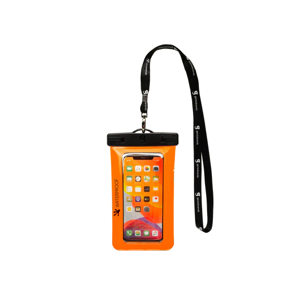 Waterproof Large Phone Dry Bag - Orange