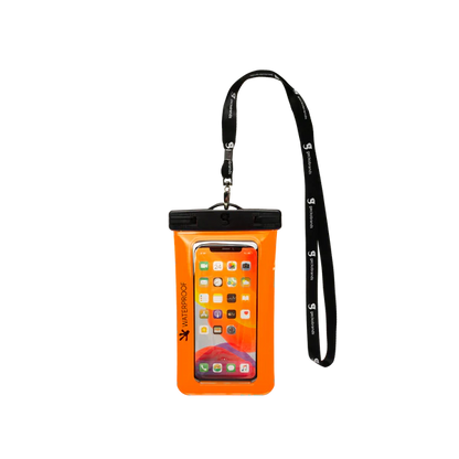 Waterproof Large Phone Dry Bag - Orange