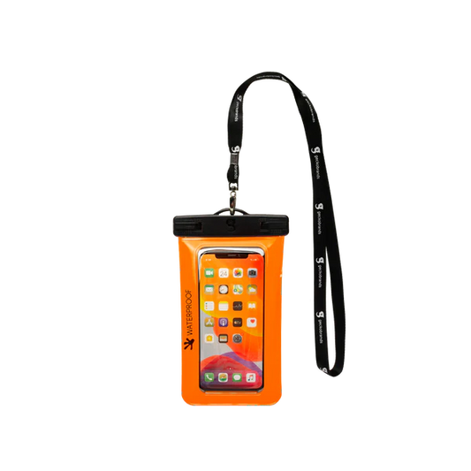 Waterproof Large Phone Dry Bag - Orange