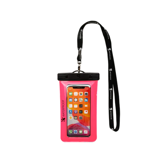 Waterproof Large Phone Dry Bag - Pink