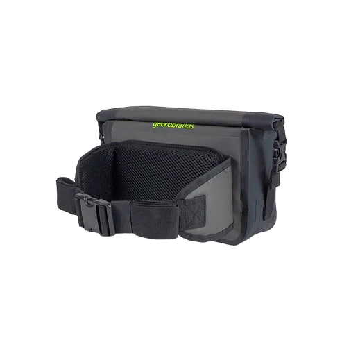 Waterproof Tarpaulin Waist Pack - Dark  Grey/Neon Green