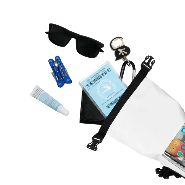 Phone Tote Dry Bag - White