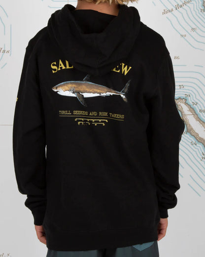Bruce Boys Hood Fleece BLK