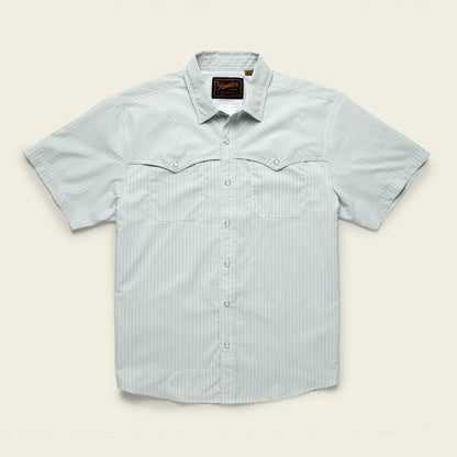 Open Country Tech Shirt: Pecos Stripe: Dove