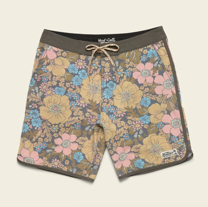 Bruja Boardshorts: Flower Power Cocoa