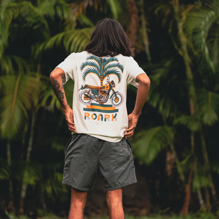 Moto Palm Premium Tee - Off White
