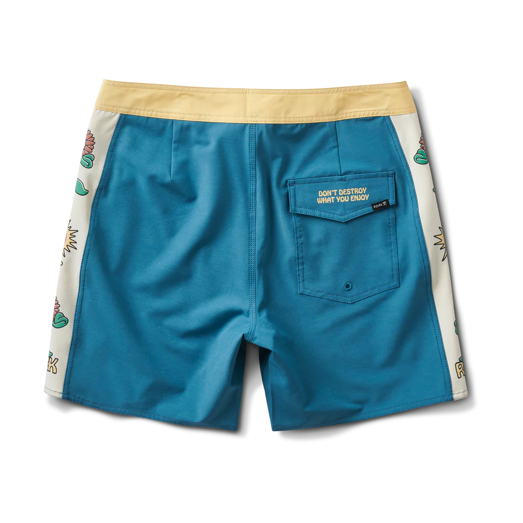 Passage Side Panel Boardshorts 16" Smeralda Costa