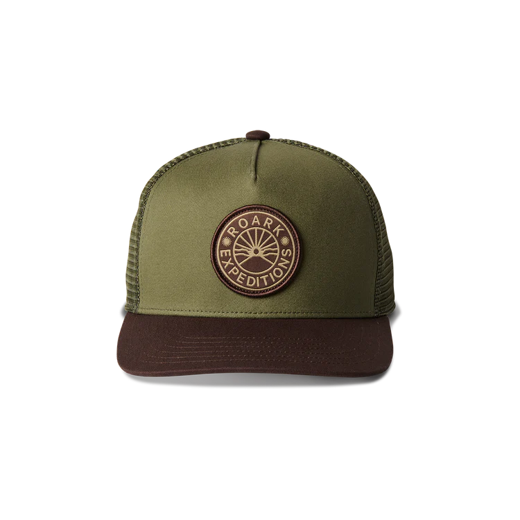 Station Trucker Snapback Hat Dark Military