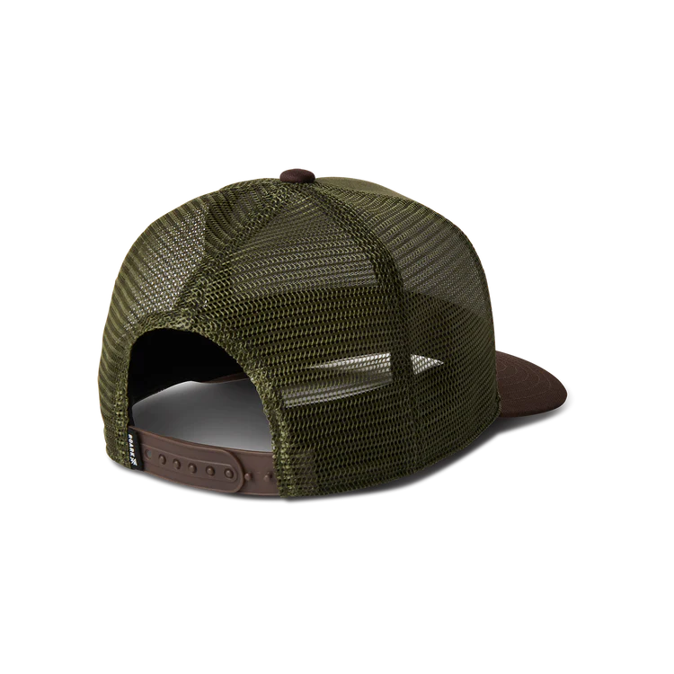 Station Trucker Snapback Hat Dark Military