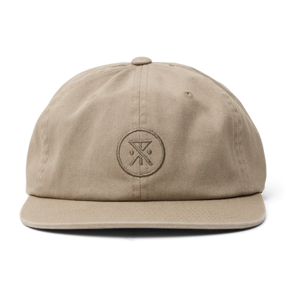 Made To Fade 6 Panel Strapback Hat Washed Fossil