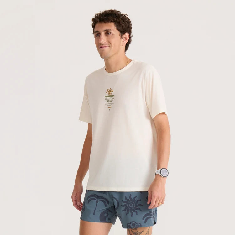 Mathis Active Graphic SS Tee - Unbleached
