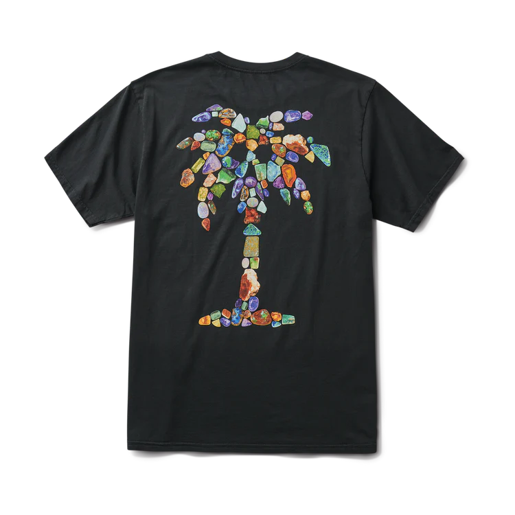 Opal Palm Premium Tee - Black