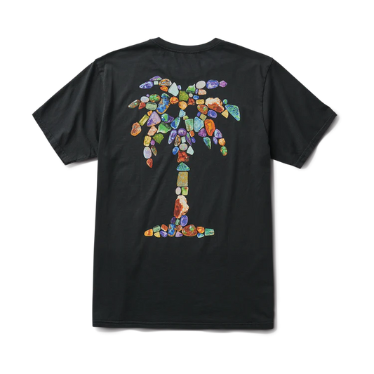 Opal Palm Premium Tee - Black
