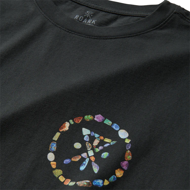 Opal Palm Premium Tee - Black