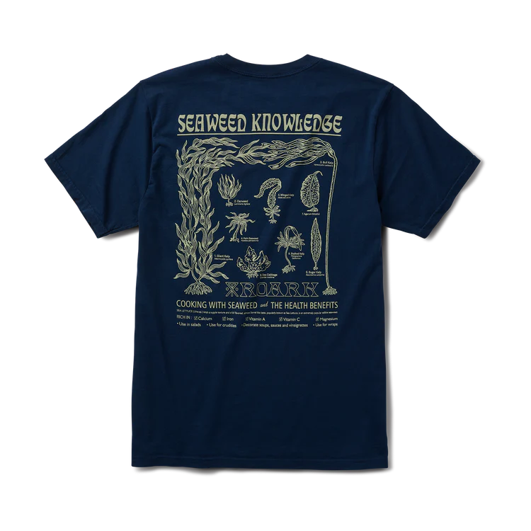 Seaweed Knowledge Premium Tee Navy