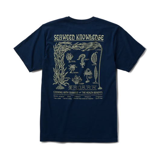 Seaweed Knowledge Premium Tee - Navy