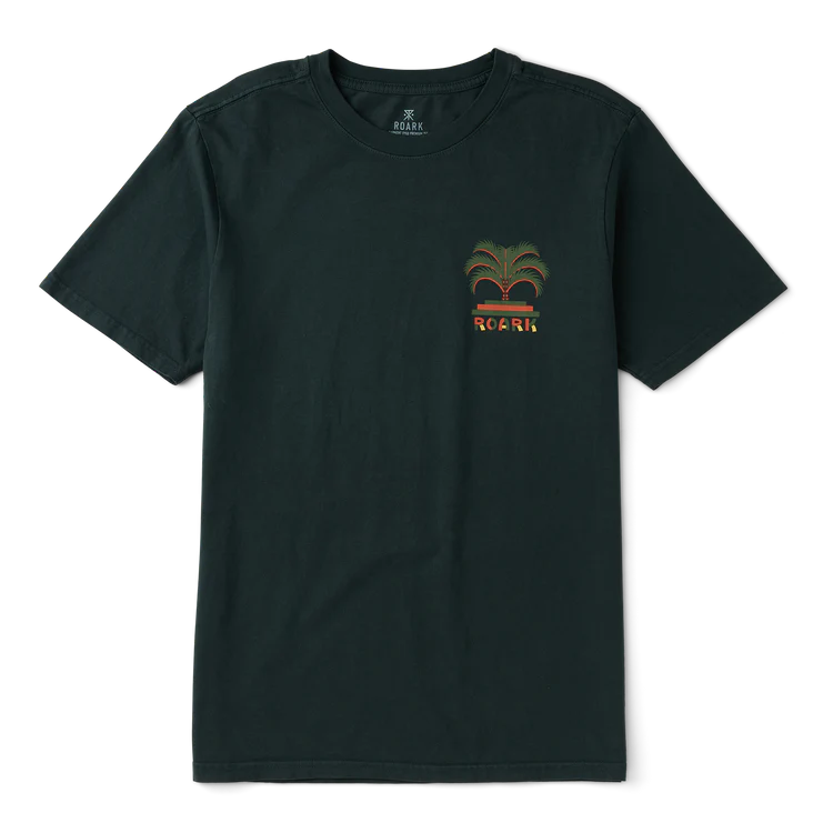 Moto Palm Premium Tee - Washed Black
