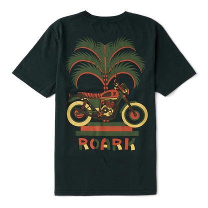 Moto Palm Premium Tee - Washed Black